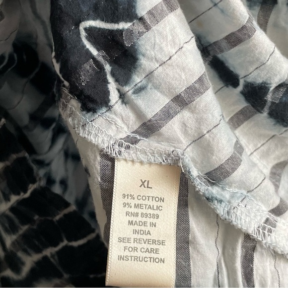 Navy Tie‎ Dye Fairy Hem Tunic whimsical boho handkerchief Whimsigoth XL - Picture 10 of 14